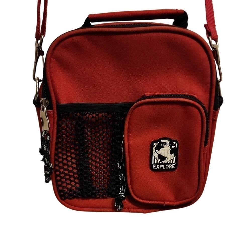 2 for $15 Explore Crossbody Messenger Bag Red Gorpcore Techwear Streetwear